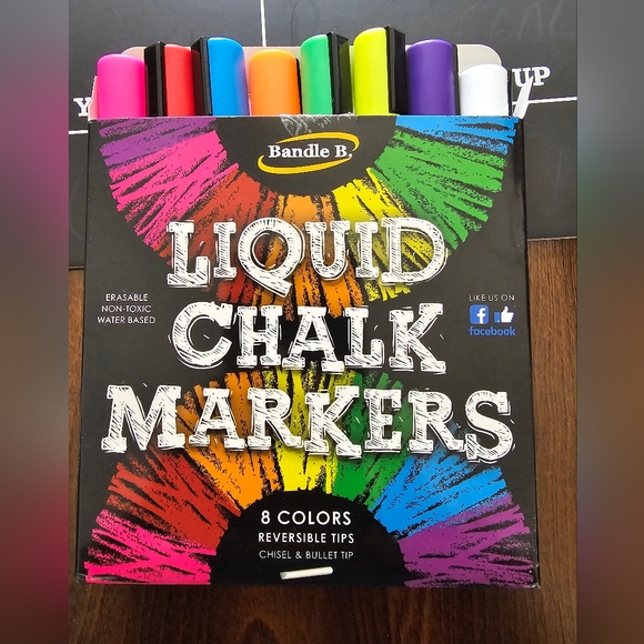 1st day/last day (2 sided) school chalkboard sign with liquid chalk markers - Picture 6 of 7